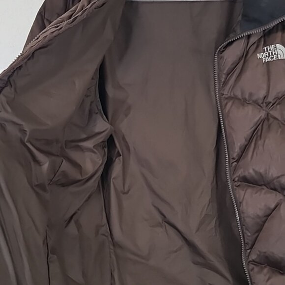 THE NORTH FACE Women's Puffer 550 Chocolate Brown Winter Jacket, size Large - Picture 8 of 11